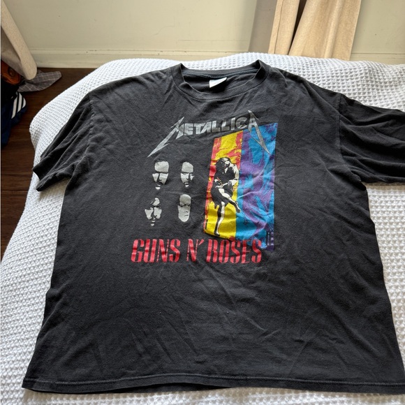 Vintage Guns N’ Roses x Metalica Band Tee